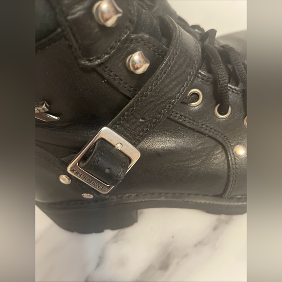 Xelement  Biker Boots Men’s size 10M Ultimate Lace Up Buckle Leather LU1469 main image 10